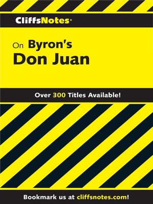 cover image of CliffsNotes on Byron's Don Juan